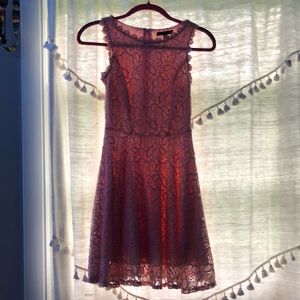 Pink lace dress